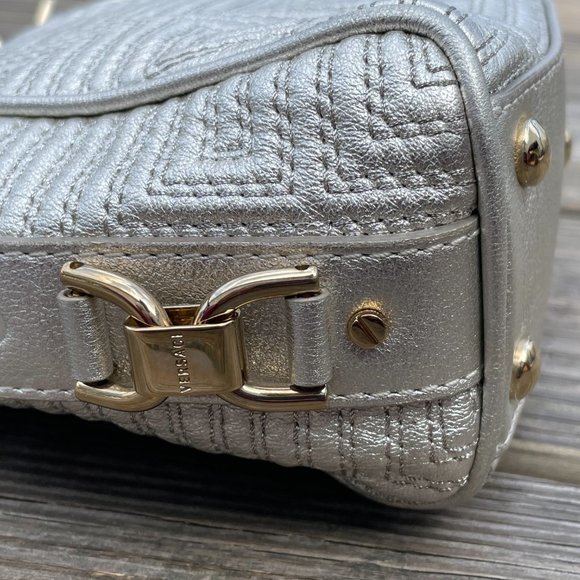 Gianni Versace Silver Tone Women Bag Small Hand Bag Made in Italy - Picture 6 of 15